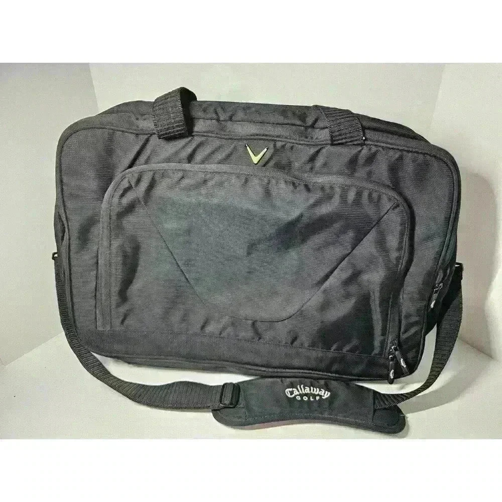 Callaway Golf Brand Nylon Laptop Bag/Carry On Black Euc
